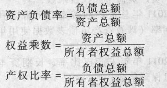 在下列关于资产负债率、权益乘数和产权比率之间关系的表达式中，正确的是( )。