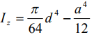 图示截面的抗弯截面模量Wz为：（）。