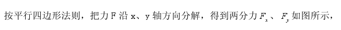 将大小为100N的力F沿x、y方向分解，如图所示，若F在x轴上的投影为50N，而沿x方向的分力的大小为200N，则F在y轴上的投影为：