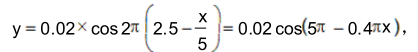 一平面简谐波的波动方程为。t=0.25s时， 处于平衡位置，且与坐标原x=0最近的质元的位置是：（）。