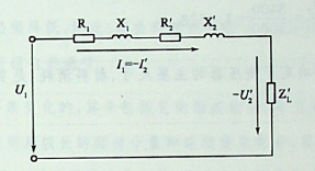 一台单相变压器，Sn= 3kVA，U1n/U2n= 230/115V，一次绕组漏阻抗 Z1σ=0.2 + j0.6Ω ，二次绕组漏阻抗Z2σ=0. 05+j0. 14Ω，当变压器输出电流I2 = 21