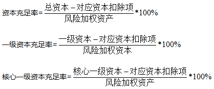 下列关于资本充足率的计算公式正确的是（）。