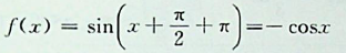 函数在区间[-π，π]上的最小位点等于（）。