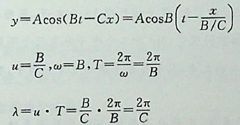 已知平面简谐波的方程为：y = Acos（Bt-Cx）式中A、B、C为正常数，此波的波长和波速分別为（）。