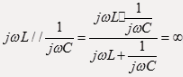 在图示正弦交流电路中，若，ω=1000rad/s，R=10Ω，L=1mH，当L和C发生并联谐振时，C的值为（）。