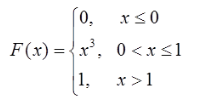 设随机变量x的分布函数为，则数学期望E（X）等于（    ）。