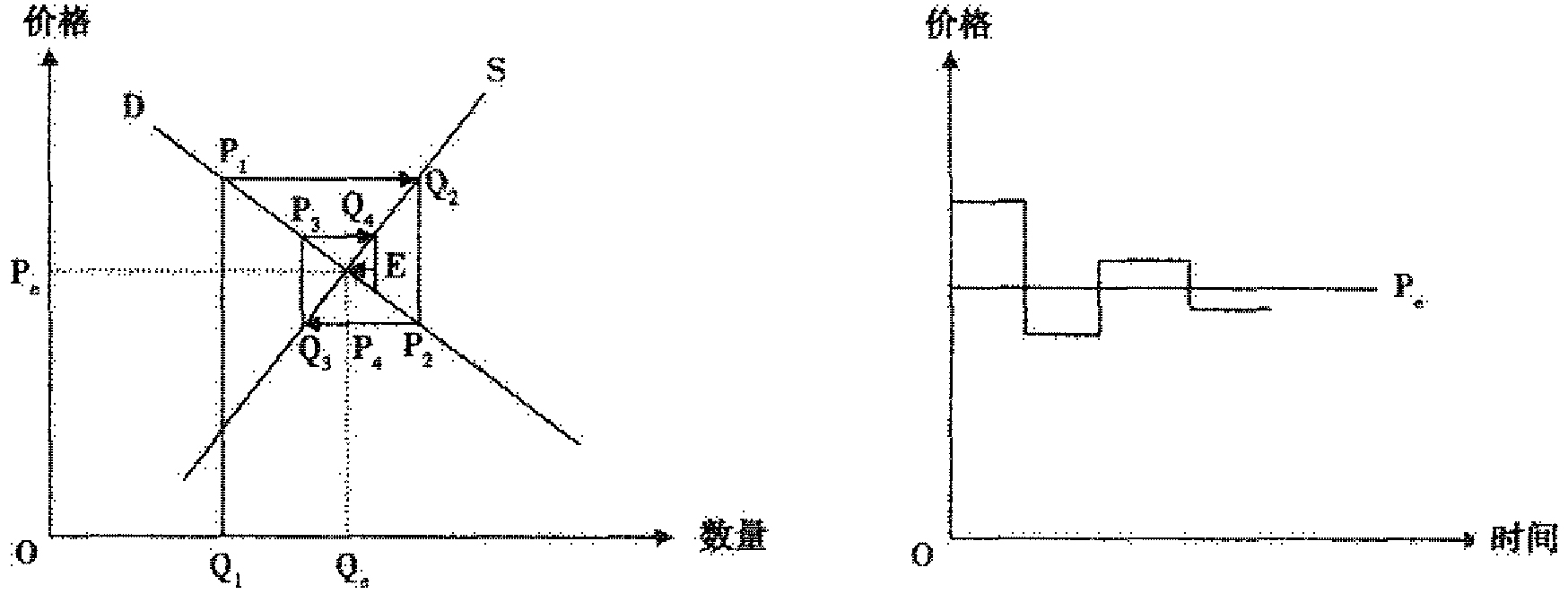 下列关于收敛型蛛网的说法正确的是（ ）。