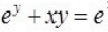 若y=y（x）由方程确定，则y