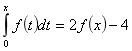 设，且f(0)=2，则f(x)是（）。