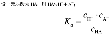 已知某一元弱酸的浓度为pH=4.55，则其电离常数为( )。