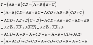 将函数化为最简与或逻辑形式为（ ）。（已知条件：ABC+ABD+ACD+BCD=0)