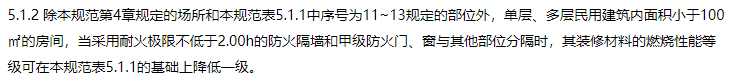 某独立建造的教学楼，地上5层，建筑高度为20m，每层6个教室，每个教室面积为90m2，教室之间采用不开设门、窗、洞口且耐火极限为3．0h的防火隔墙，该教室墙面可以采用燃烧性能等级不低于（ ）级的材料装