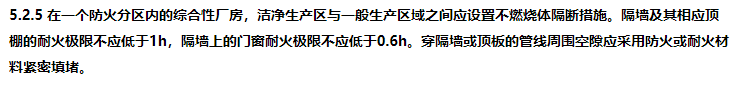 某洁净厂房，其一个防火分区内设有洁净生产区和非洁净生产区，则洁净生产区与非洁净生产区之间应设置耐火极限为（）h的不燃材料隔墙，隔墙上门窗的耐火极限不应低于（）h。