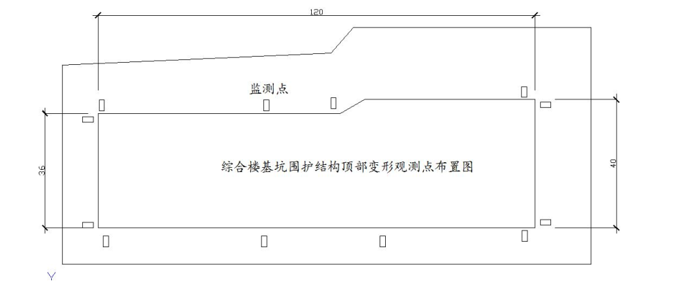 某综合楼工程，总建筑面积58200m2，地下两层，地上十六层，地基土变形明显，灌注桩阀板基础，桩径1m，桩长8m，共320根，现浇钢筋混凝土框架剪力墙结构，施工过程期间对该建筑进行变形测量。由于周围有