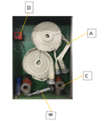 下图D处是室内消火栓组成的哪一部分（ ）。