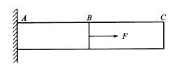 变形杆如图所示，其中在BC段内：