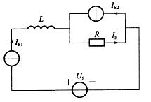 图示电路中，IS1、IS2、US均为已知的恒定直流量，设流过电阻上的电流IR如图所示，则以下说法正确的是：